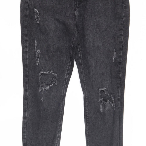 River Island Women's Black Skinny Jeans, Size 16