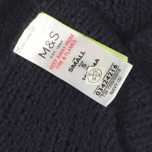 Marks and Spencer Women's Blue Open Front Cardigan S