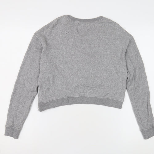 Pull&Bear Women's Grey Pullover Sweatshirt, Size 8