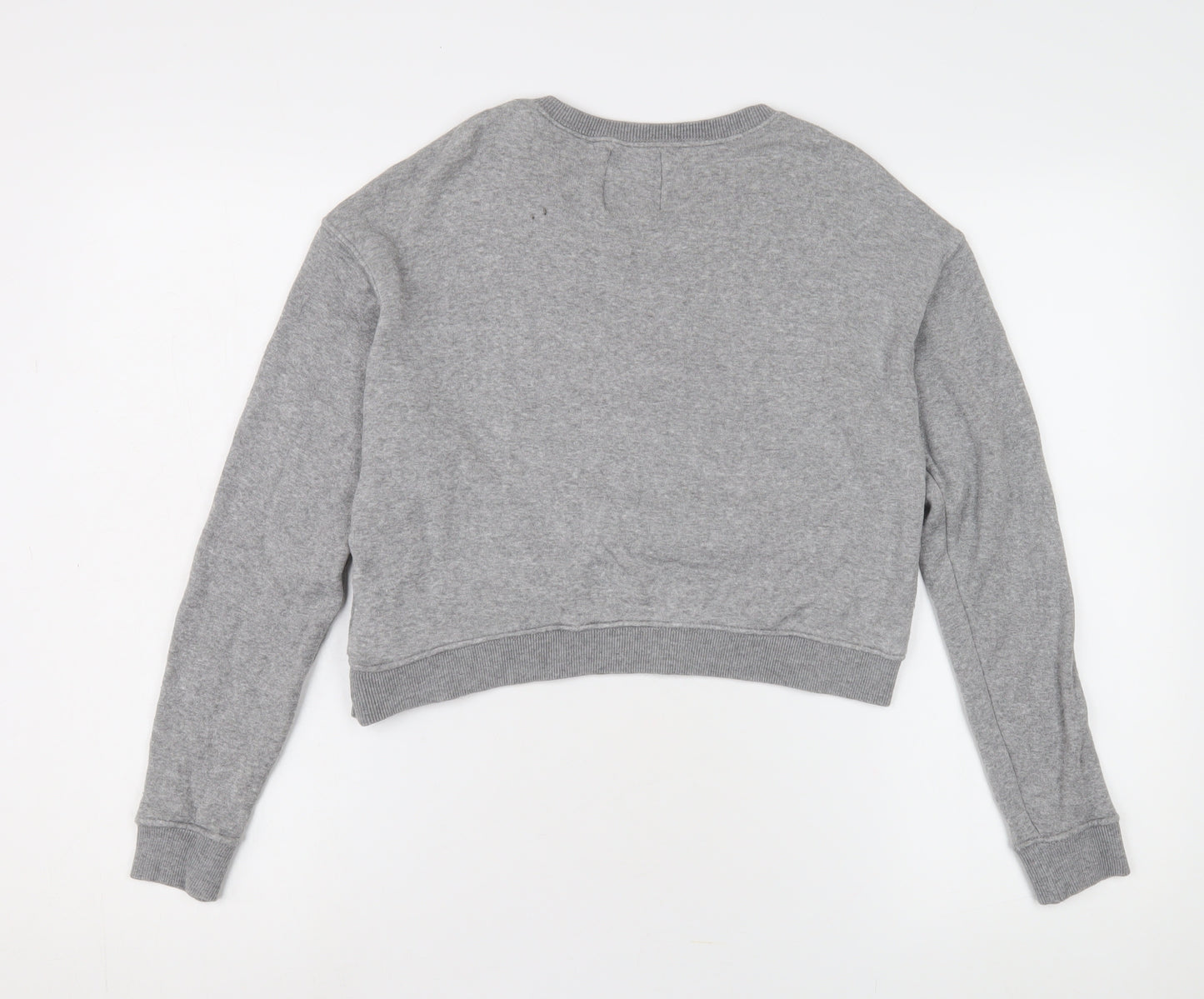 Pull&Bear Women's Grey Pullover Sweatshirt, Size 8