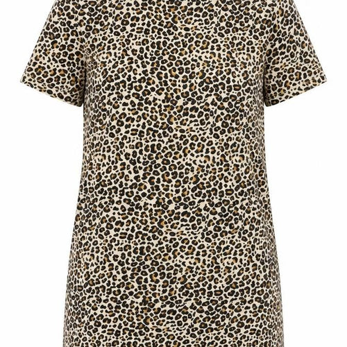 Brave Soul Women's Leopard Print T-Shirt Size 4 Casual