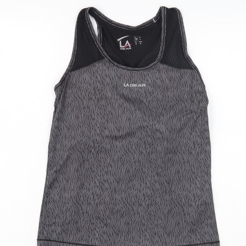 LA Gear Women's Black Gym Tank Top Size 10