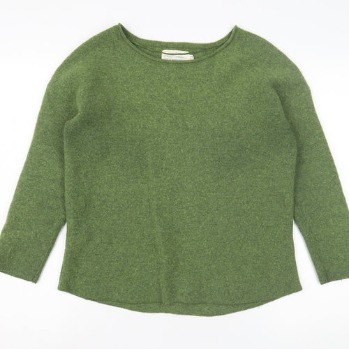 Seasalt Cornwall Green Wool Boat Neck Women's Jumper 12