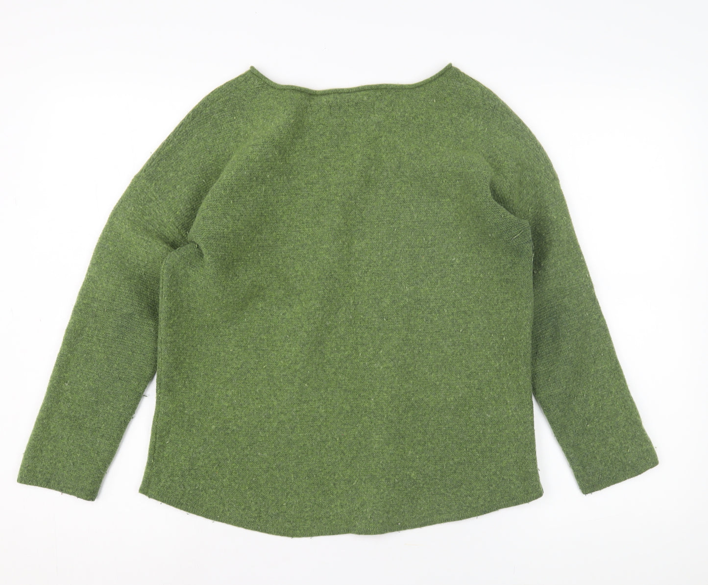 Seasalt Cornwall Green Wool Boat Neck Women's Jumper 12