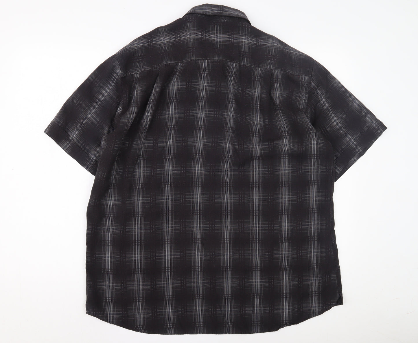 Marks and Spencer Men's Black XL Check Shirt