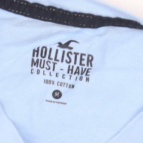 Hollister Men's Blue Crew Neck T-Shirt Medium