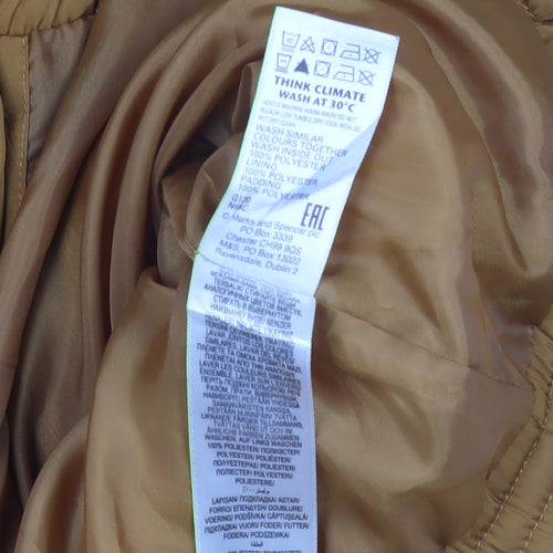 Marks and Spencer Women's Brown Size 16 Puffer Jacket
