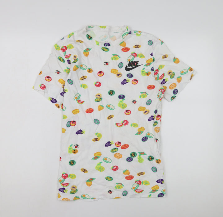 Nike Women's Multicoloured XS Fruit Print T-Shirt
