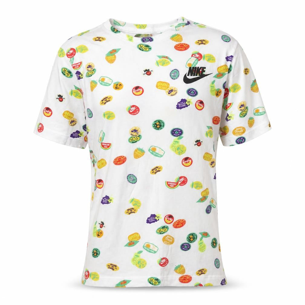 Front view of Nike Women's Multicoloured XS Fruit Print T-Shirt