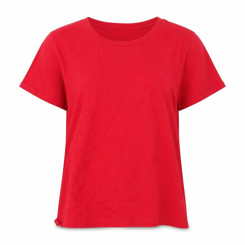 Quiz Women's Red Floral Embroidered T-Shirt, Size 12