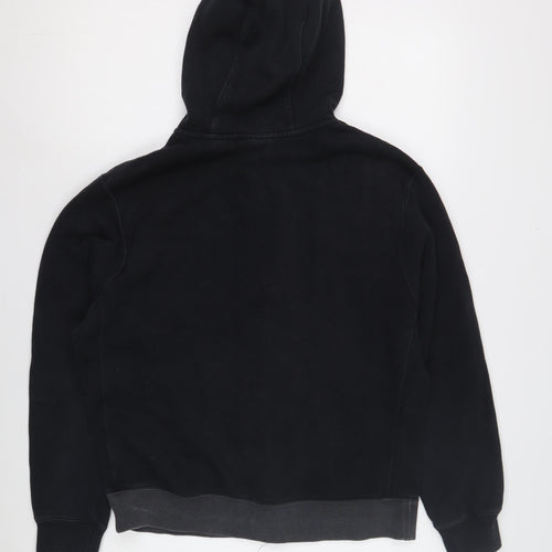 Nike Men's Black Full Zip Hoodie M Logo Hooded