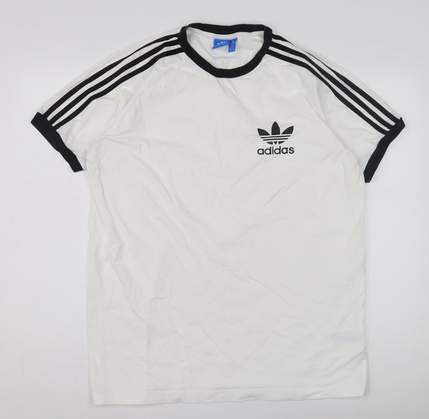 Adidas Men’s XL White Crew Neck T-Shirt