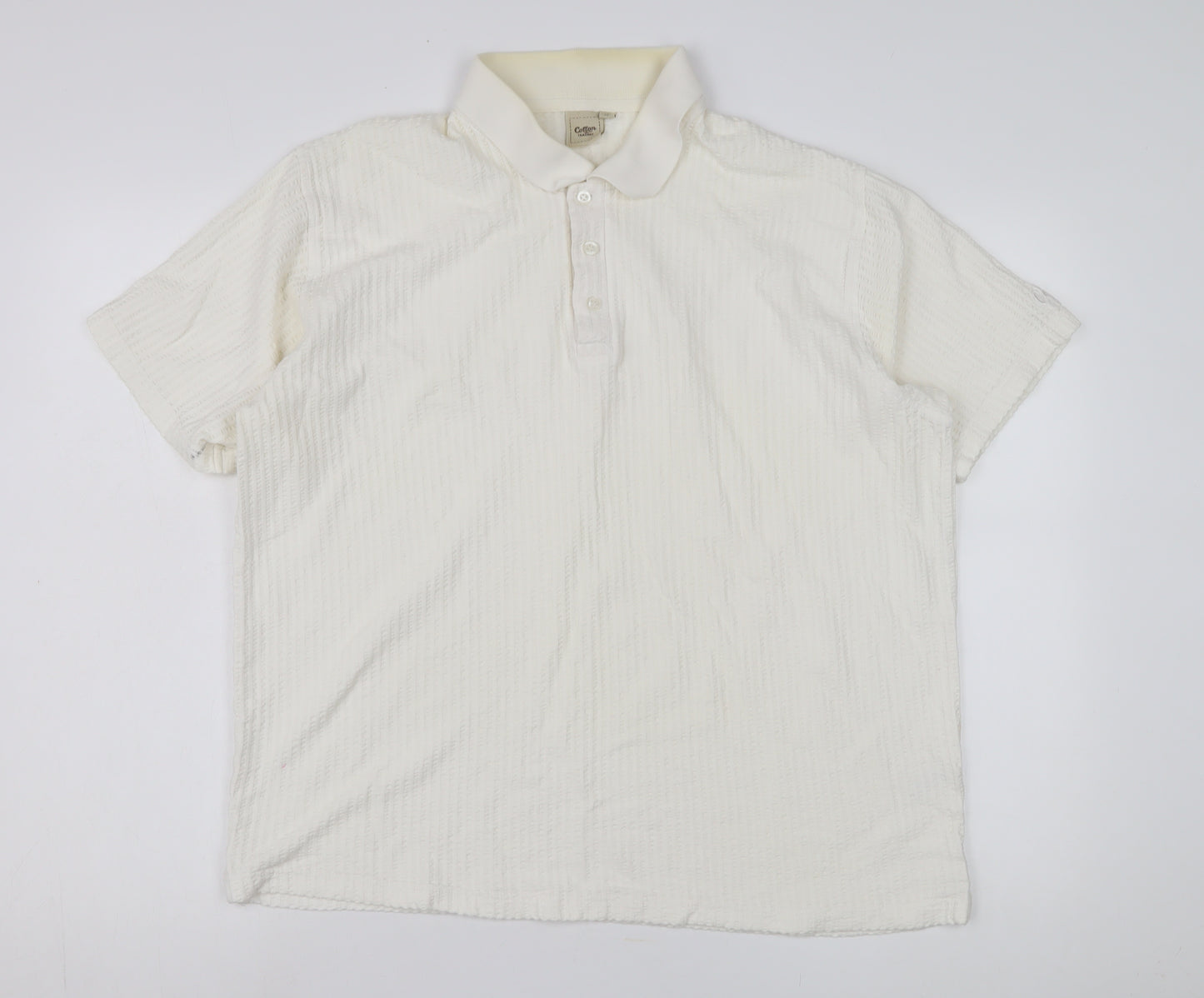 Cotton Traders Men's White XL Polo Shirt