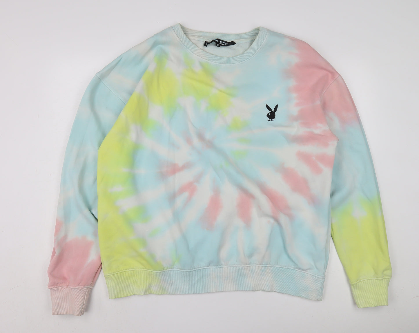 Missguided Women's Multicolour L Pullover Tie-Dye Sweatshirt
