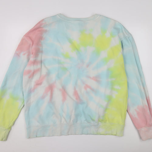 Missguided Women's Multicolour L Pullover Tie-Dye Sweatshirt