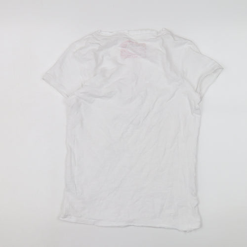 Fat Face Women's White Size 8 Henley T-Shirt