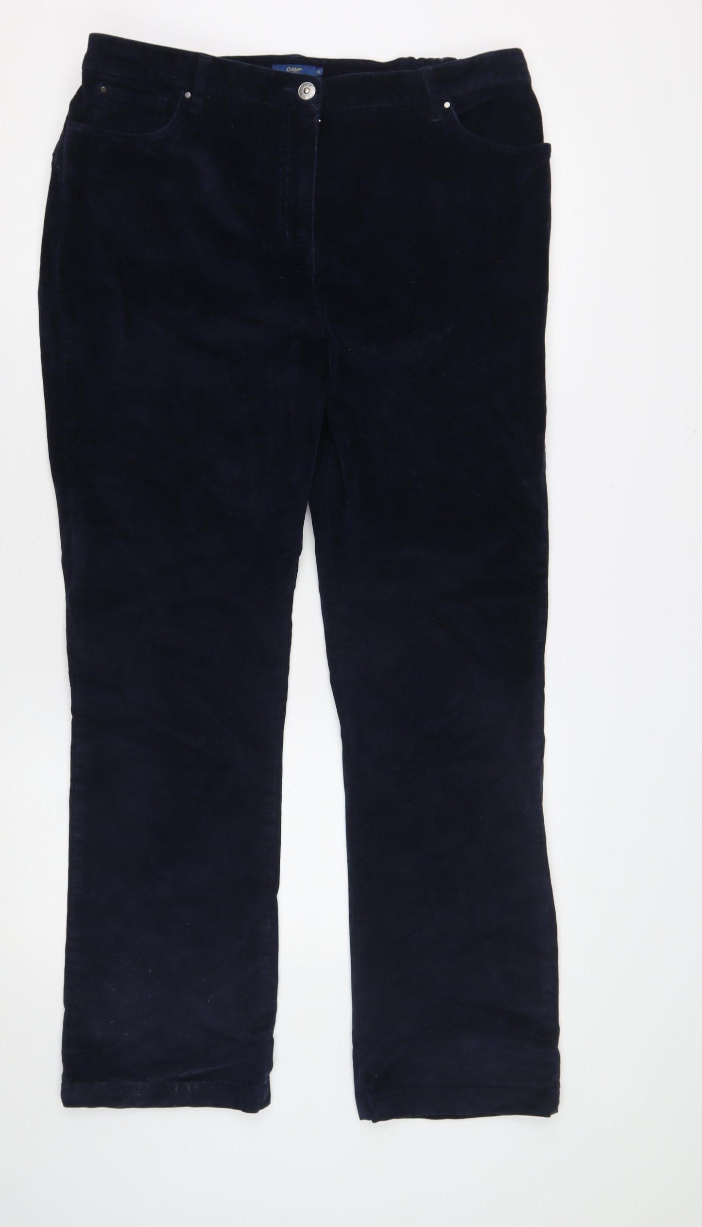 Cotton Traders Women's Blue Trousers Size 16