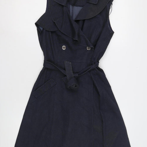 Sandra Darren Women's Blue Shirt Dress - Size 8