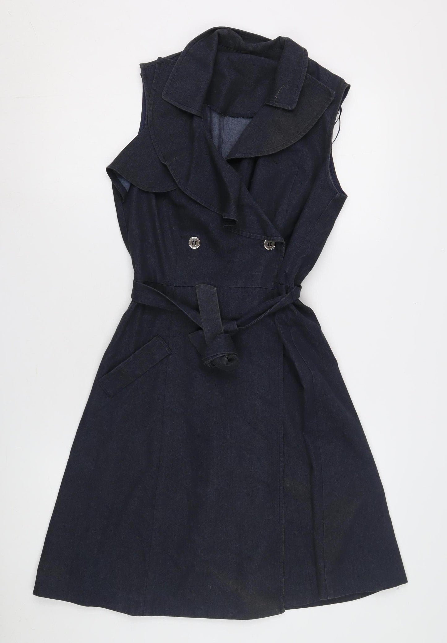Sandra Darren Women's Blue Shirt Dress - Size 8