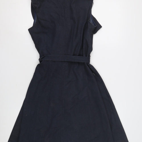 Sandra Darren Women's Blue Shirt Dress - Size 8