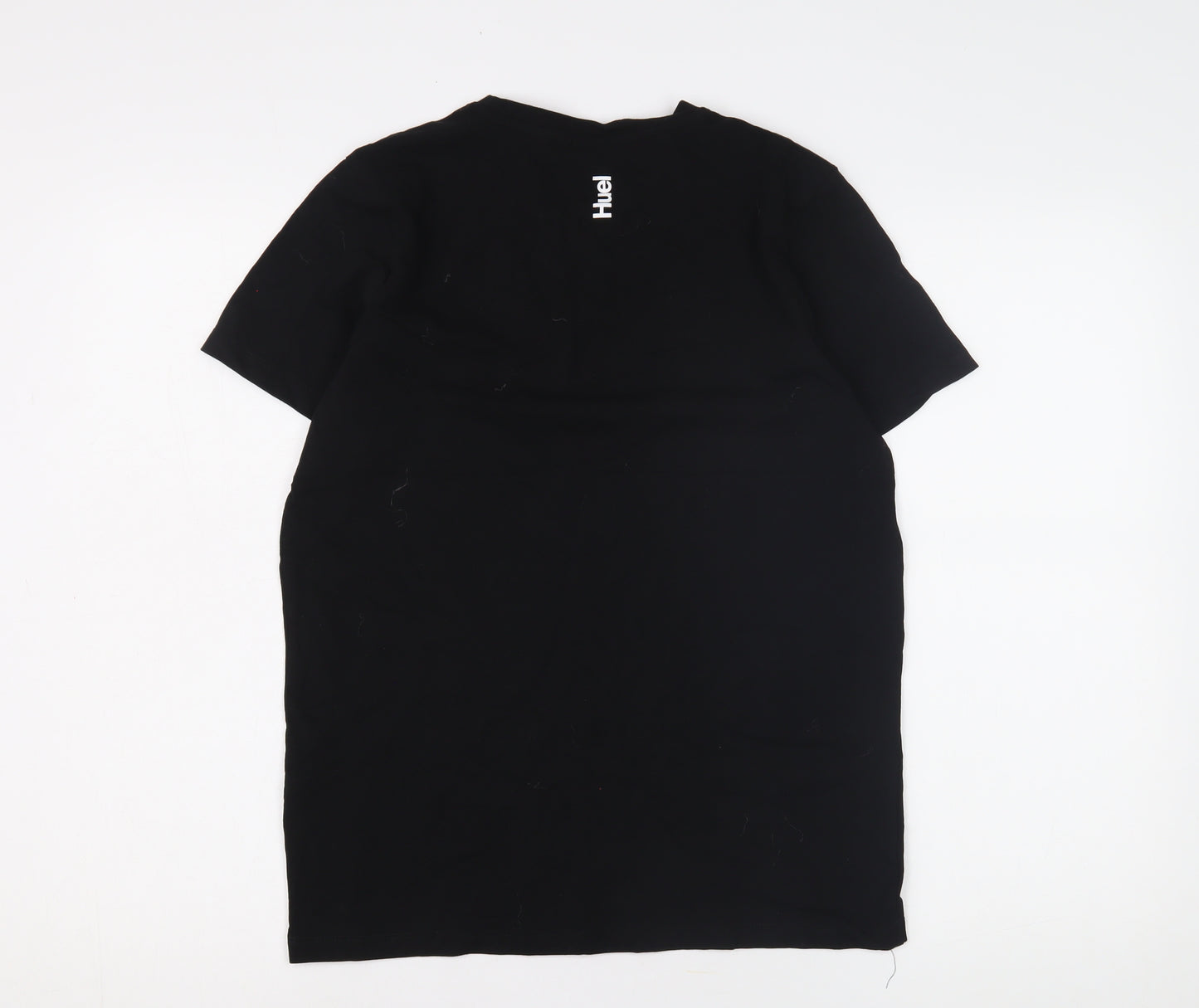Huel Black T-Shirt, Large, Crew Neck, Short Sleeve