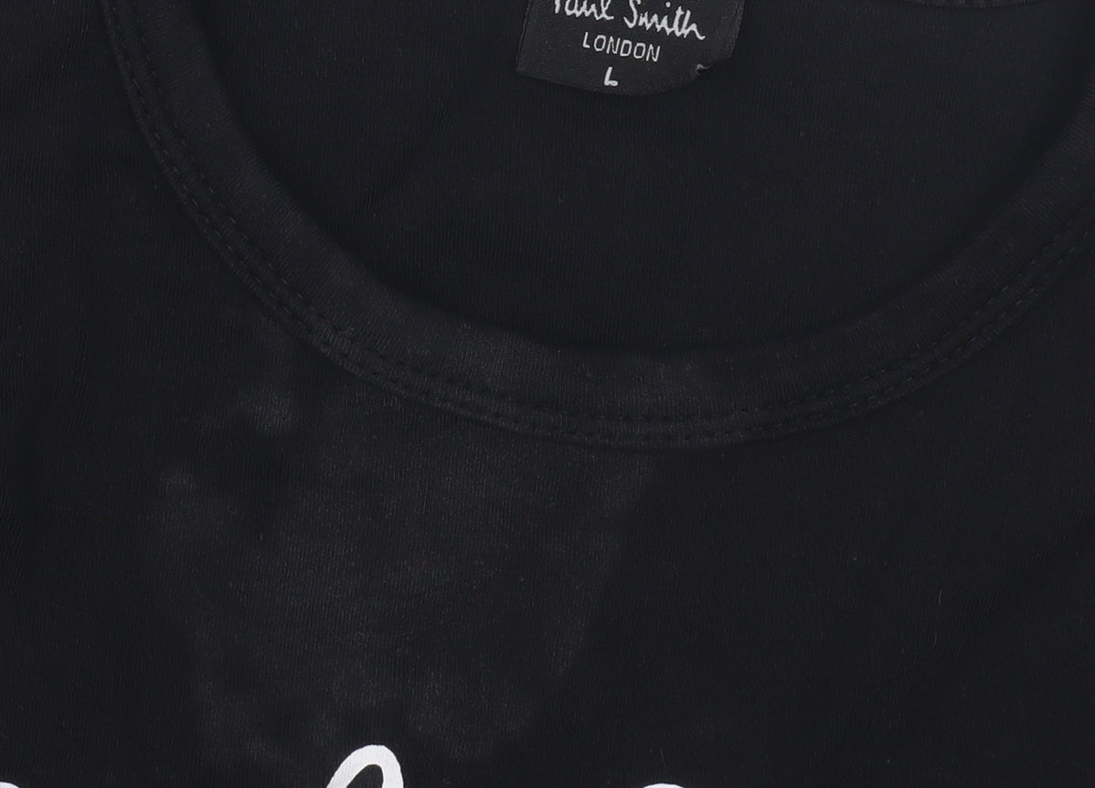 Paul Smith Men’s Black L Graphic Car T-Shirt