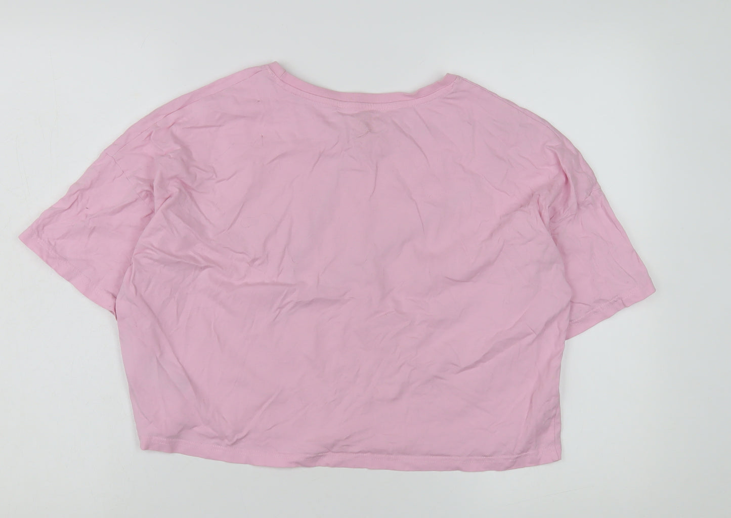 Barbie Women’s Pink Cropped T-Shirt - Small, Classic Casual