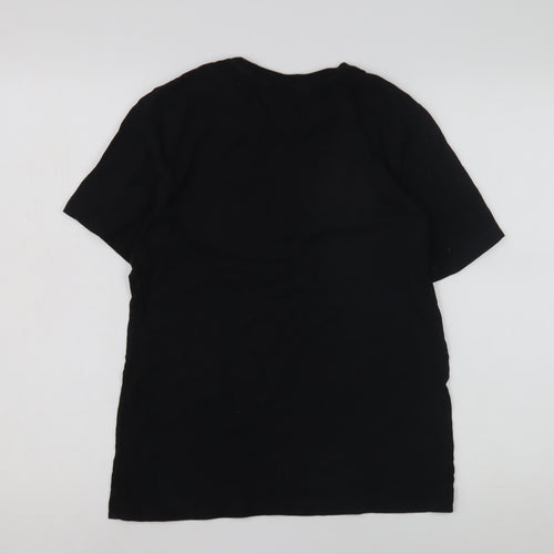 Adidas Boys Black Camouflage Logo T-Shirt, Size 13-14 Years