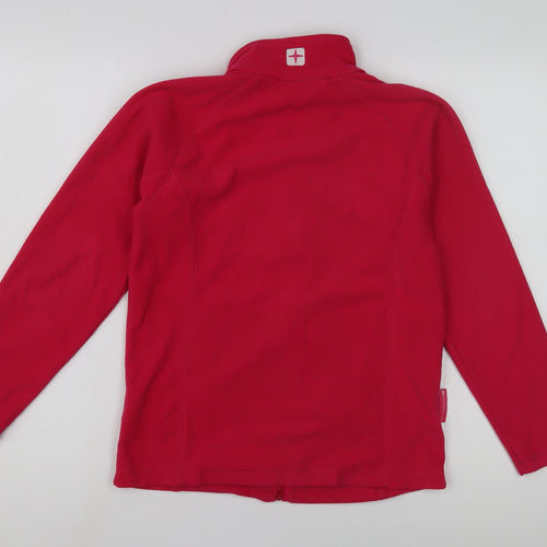 Mountain Warehouse Red Girls' Fleece Track Jacket 11-12Y