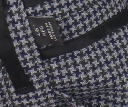 Marks and Spencer Men's Blue Check Blazer, Size 46 Reg