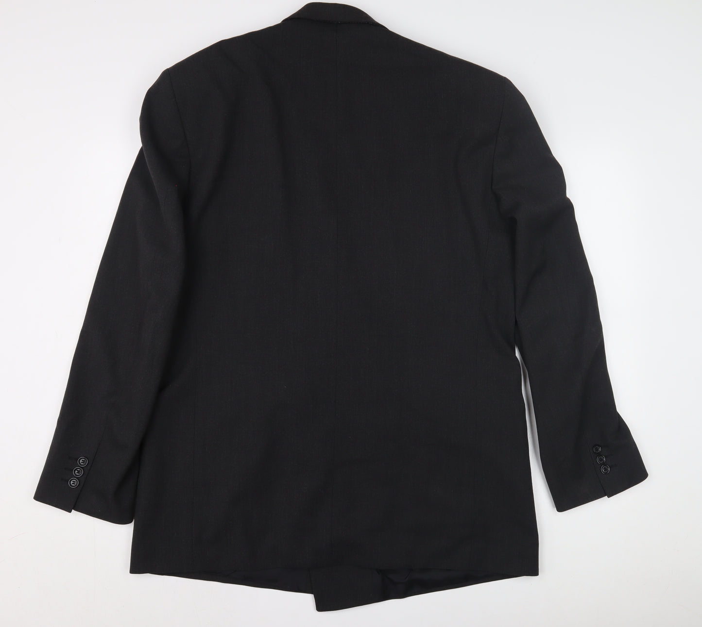 C&A Men's Black Double-Breasted Suit Jacket M
