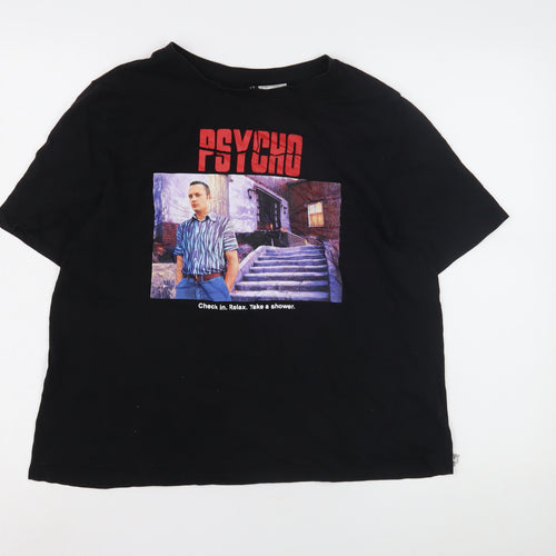 H&M Men's Black Psycho Movie T-Shirt M
