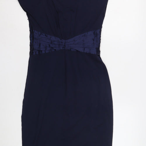 Coast Women's Blue V-Neck Dress Size 10