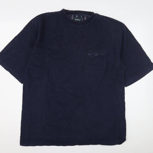 Wolsey Men's Blue XL Cotton Crew Neck T-Shirt