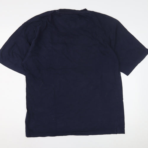 Wolsey Men's Blue XL Cotton Crew Neck T-Shirt