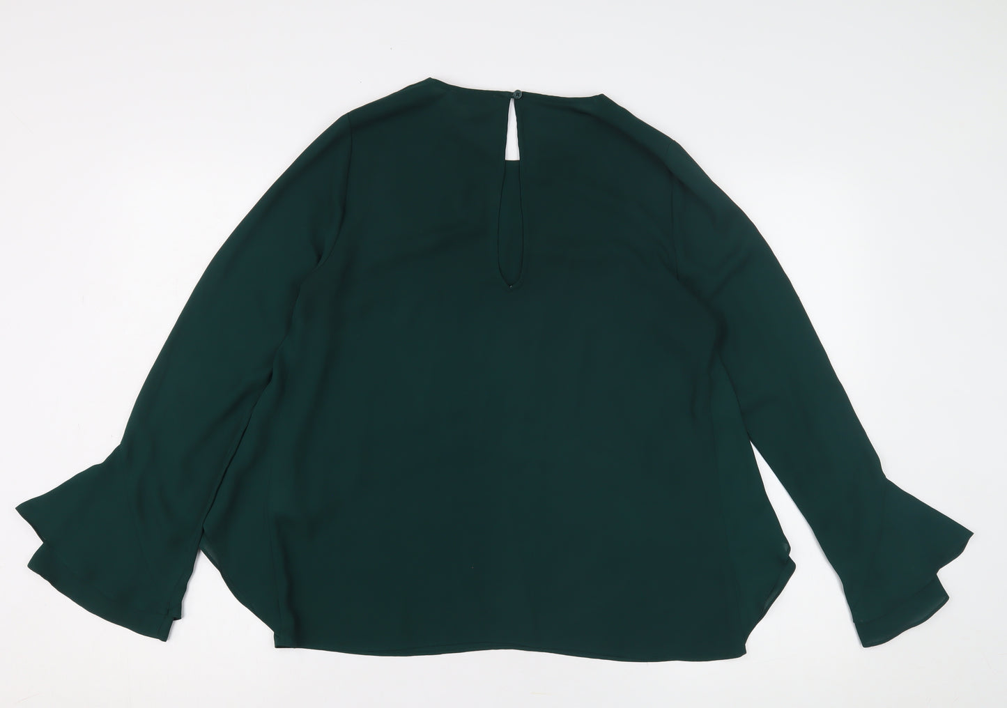 Warehouse Women's Green Long Sleeve Blouse Size 10