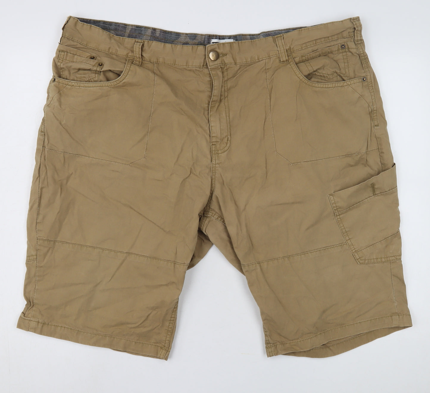 Label J Men's Beige Cargo Shorts XL Casual Pockets