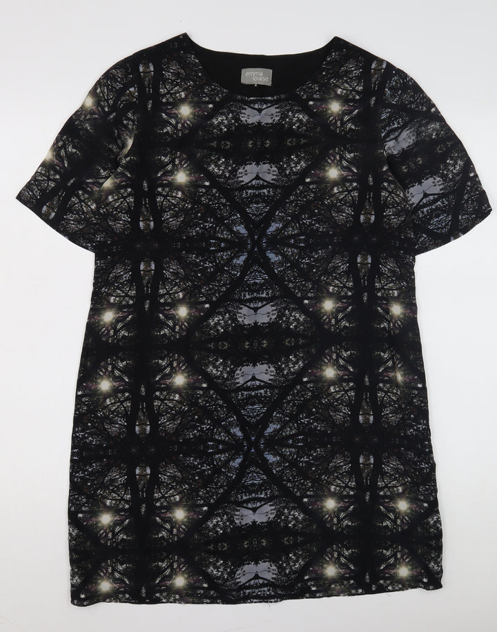 Emma Louise Women's Black Silk Shift Dress Size 8