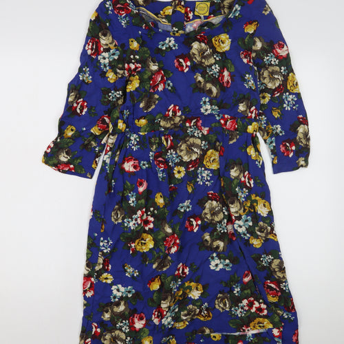 Joules Women's Multicoloured Floral Dress Size 12