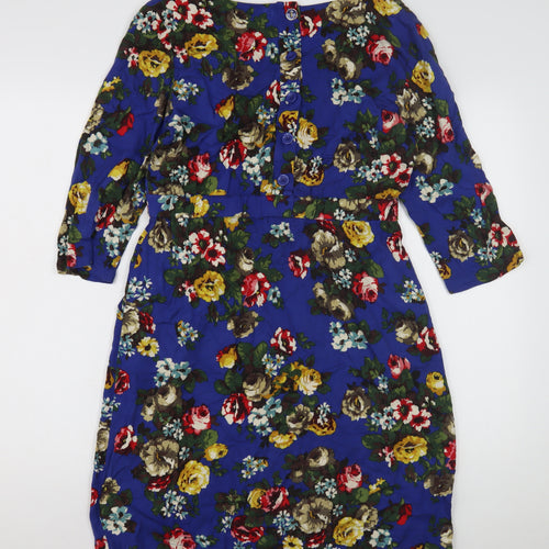 Joules Women's Multicoloured Floral Dress Size 12