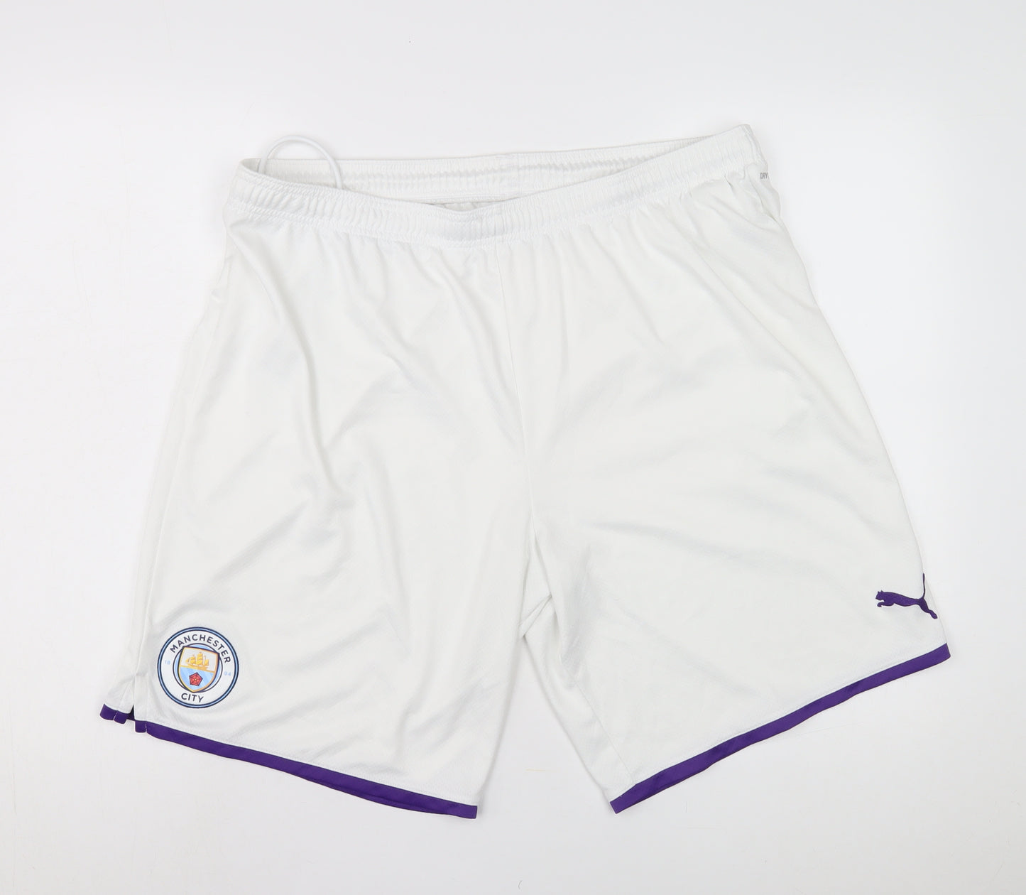 Puma Men's White Athletic Shorts 2XL Football