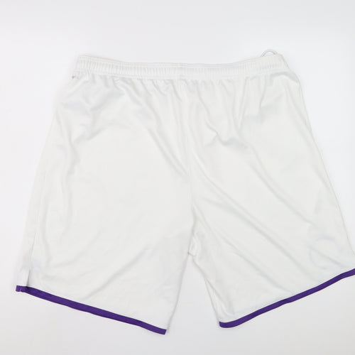 Puma Men's White Athletic Shorts 2XL Football