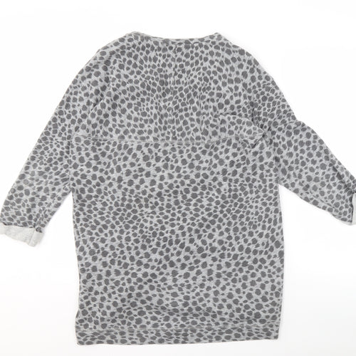 Whistles Women's Grey Animal Print Sweatshirt Size 14
