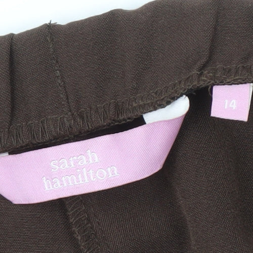 Sarah Hamilton Women's Brown Trousers Size 14