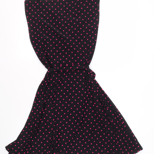 Precis Women's Black Polka Dot A-Line Dress
