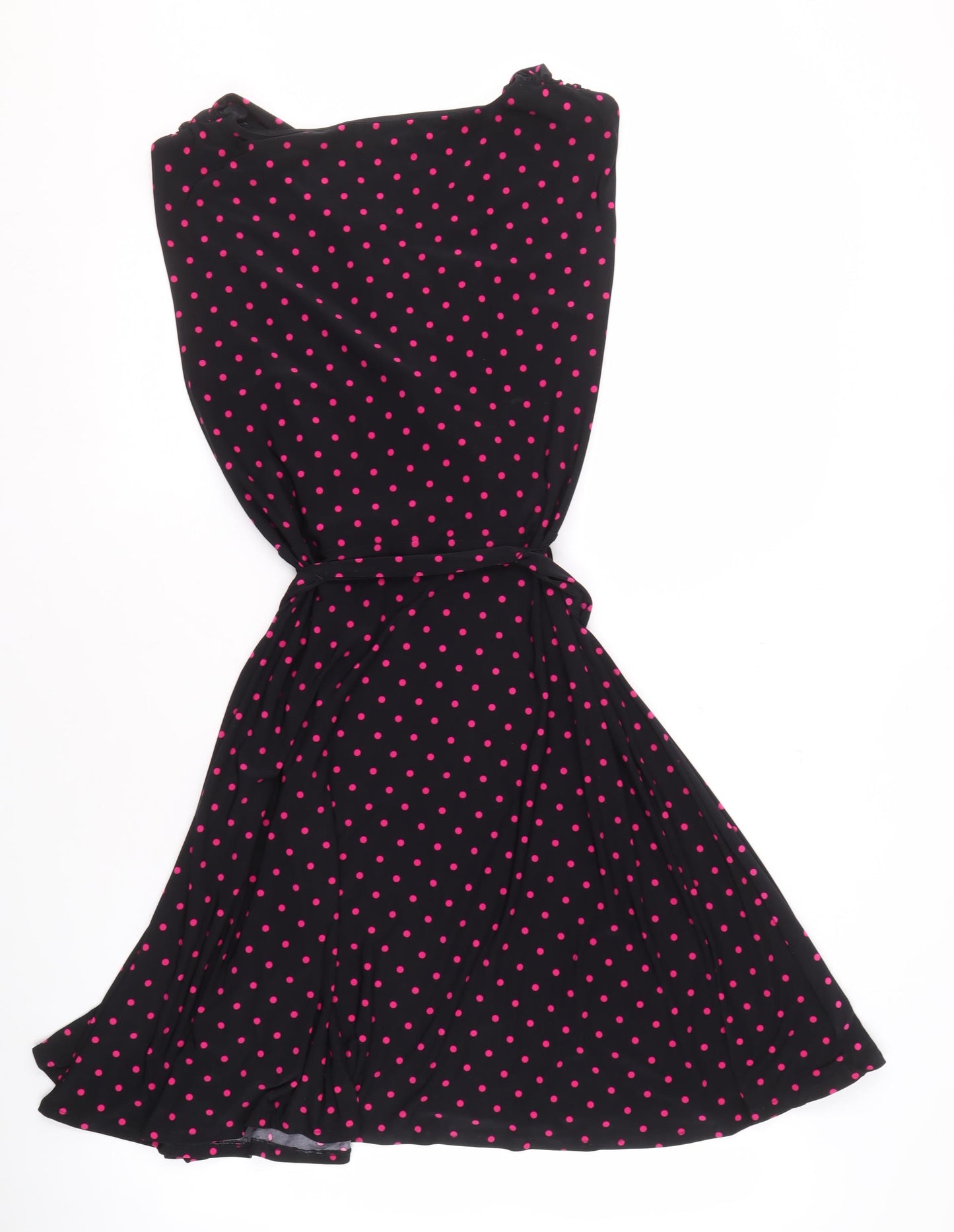 Precis Women's Black Polka Dot A-Line Dress