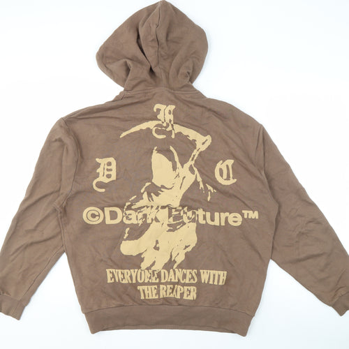 ASOS Men’s Brown Pullover Hoodie XS Gothic Style