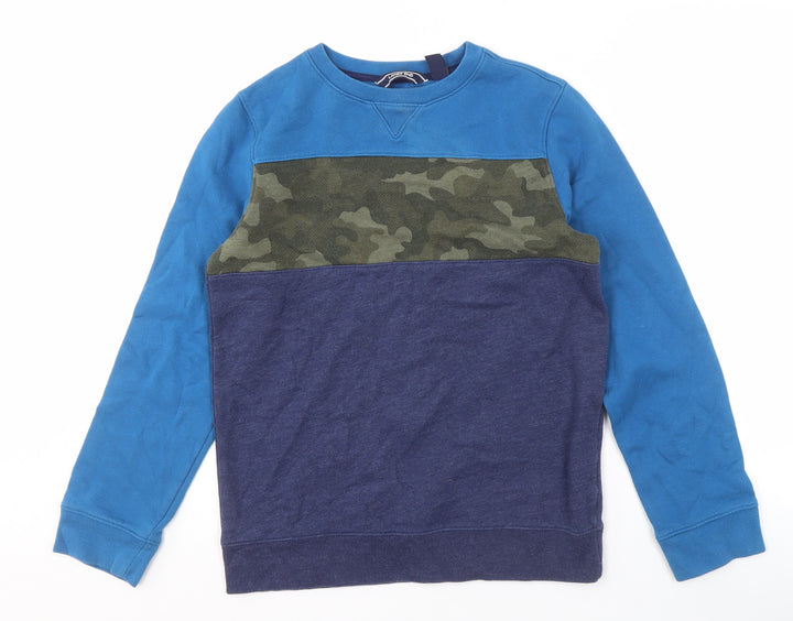 Lands' End Boys Blue Camouflage Sweatshirt 12-14 Years