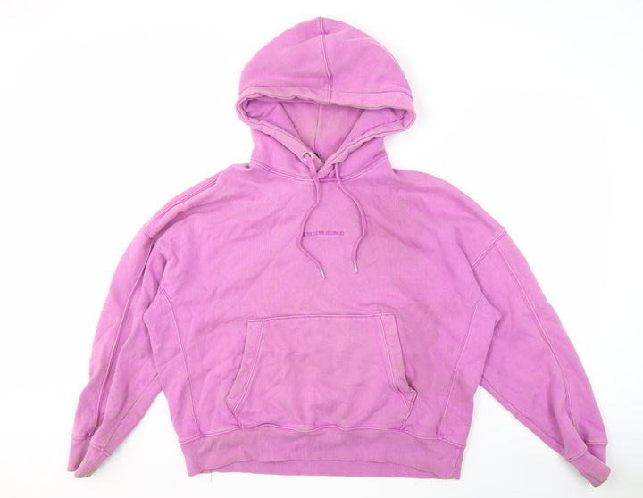 Zara Women’s Pink Pullover Hoodie with Hood, M