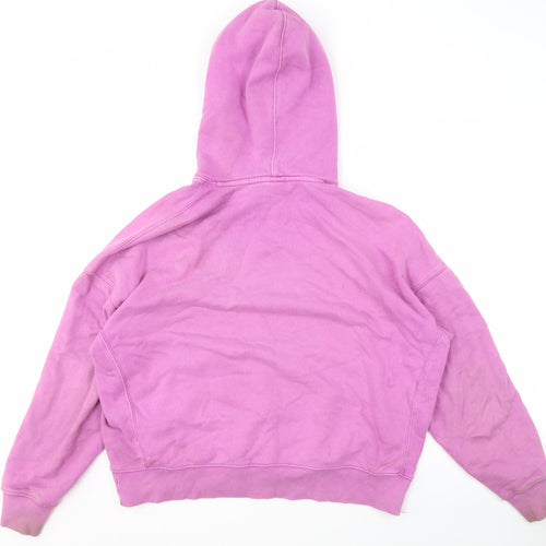 Zara Women’s Pink Pullover Hoodie with Hood, M